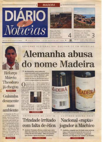 Edição do dia 9 Agosto 1996 da pubicação Diário de Notícias