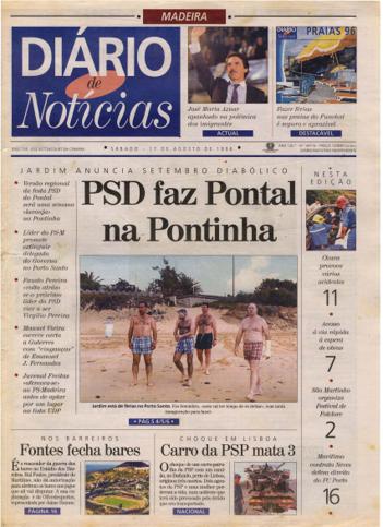Edição do dia 17 Agosto 1996 da pubicação Diário de Notícias
