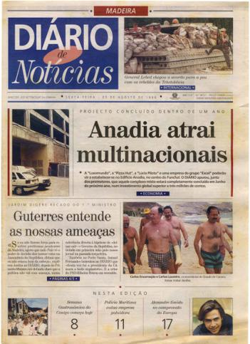 Edição do dia 23 Agosto 1996 da pubicação Diário de Notícias