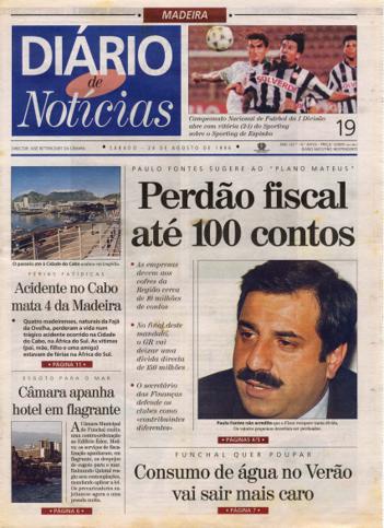 Edição do dia 24 Agosto 1996 da pubicação Diário de Notícias