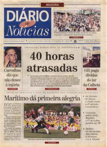 Edição do dia 16 Setembro 1996 da pubicação Diário de Notícias