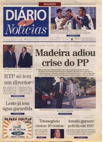 Edição do dia 26 Setembro 1996 da pubicação Diário de Notícias