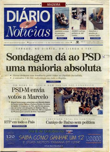 Edição do dia 3 Outubro 1996 da pubicação Diário de Notícias