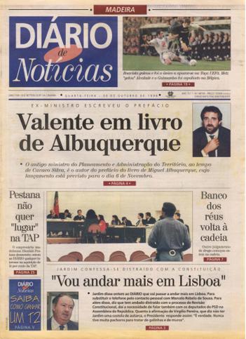 Edição do dia 30 Outubro 1996 da pubicação Diário de Notícias