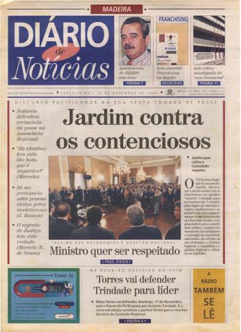 Edição do dia 12 Novembro 1996 da pubicação Diário de Notícias