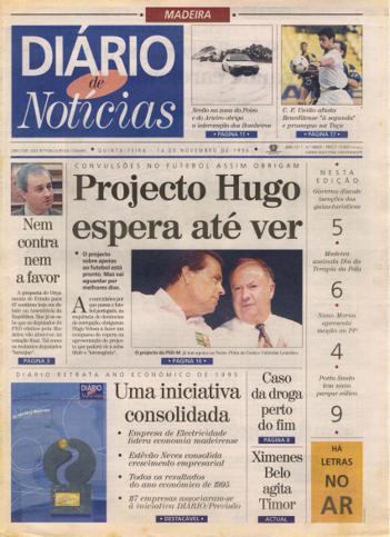 Edição do dia 14 Novembro 1996 da pubicação Diário de Notícias