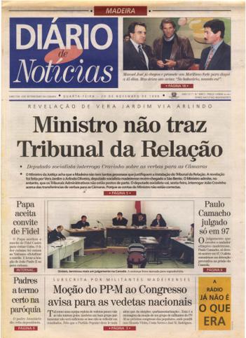 Edição do dia 20 Novembro 1996 da pubicação Diário de Notícias