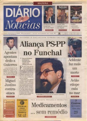 Edição do dia 24 Novembro 1996 da pubicação Diário de Notícias