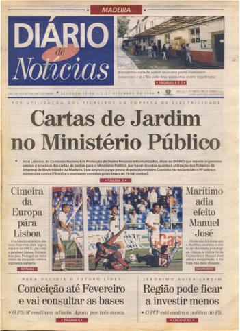 Edição do dia 2 Dezembro 1996 da pubicação Diário de Notícias