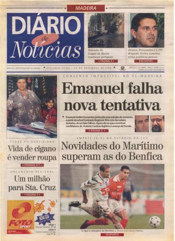 Edição do dia 23 Dezembro 1996 da pubicação Diário de Notícias