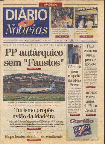 Edição do dia 1 Janeiro 1997 da pubicação Diário de Notícias