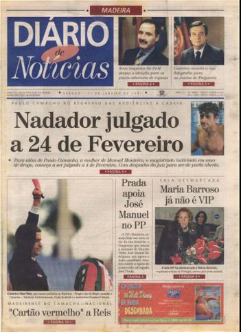 Edição do dia 11 Janeiro 1997 da pubicação Diário de Notícias