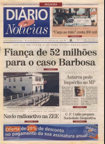 Edição do dia 16 Janeiro 1997 da pubicação Diário de Notícias