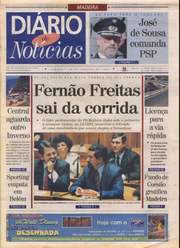 Edição do dia 18 Janeiro 1997 da pubicação Diário de Notícias