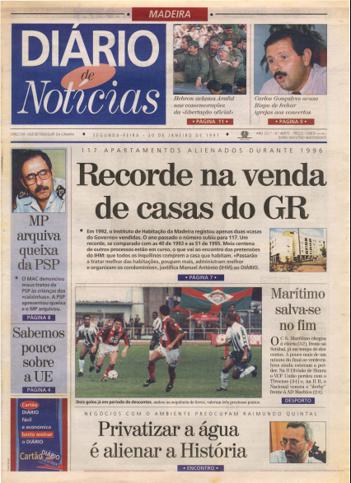 Edição do dia 20 Janeiro 1997 da pubicação Diário de Notícias