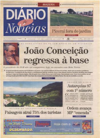 Edição do dia 25 Janeiro 1997 da pubicação Diário de Notícias