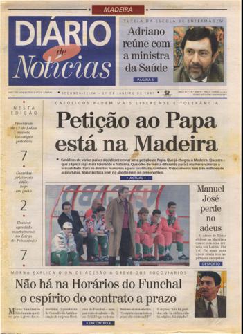 Edição do dia 27 Janeiro 1997 da pubicação Diário de Notícias