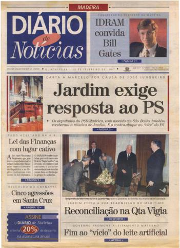 Edição do dia 13 Fevereiro 1997 da pubicação Diário de Notícias