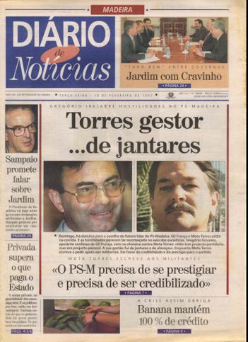 Edição do dia 18 Fevereiro 1997 da pubicação Diário de Notícias