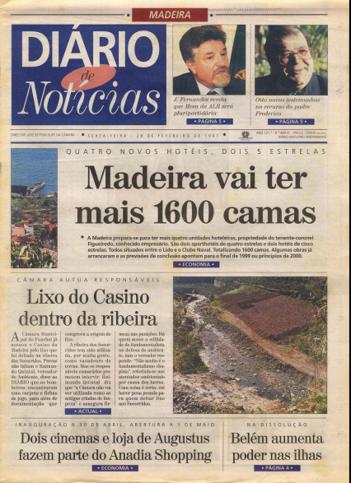 Edição do dia 28 Fevereiro 1997 da pubicação Diário de Notícias