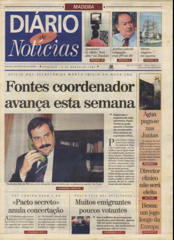 Edição do dia 2 Março 1997 da pubicação Diário de Notícias