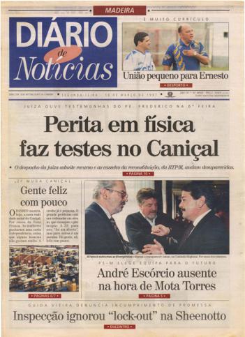 Edição do dia 10 Março 1997 da pubicação Diário de Notícias