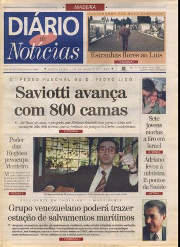 Edição do dia 14 Março 1997 da pubicação Diário de Notícias