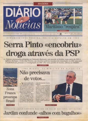 Edição do dia 17 Março 1997 da pubicação Diário de Notícias