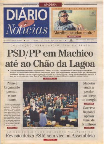 Edição do dia 21 Março 1997 da pubicação Diário de Notícias