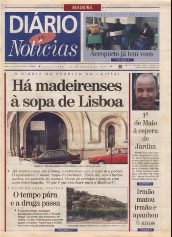 Edição do dia 25 Março 1997 da pubicação Diário de Notícias