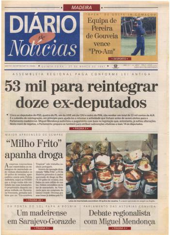 Edição do dia 27 Março 1997 da pubicação Diário de Notícias