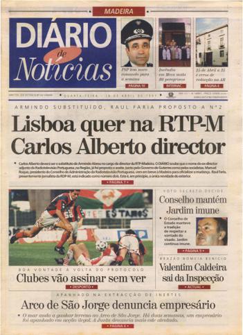 Edição do dia 16 Abril 1997 da pubicação Diário de Notícias