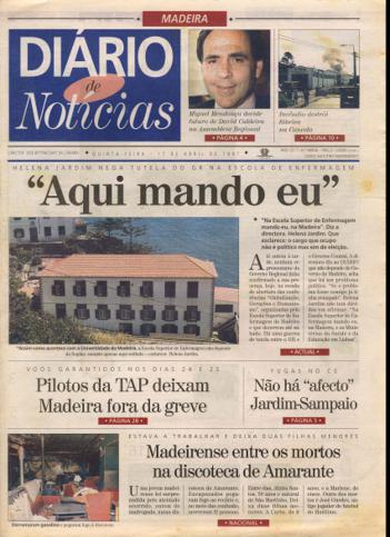 Edição do dia 17 Abril 1997 da pubicação Diário de Notícias