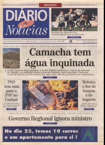 Edição do dia 17 Maio 1997 da pubicação Diário de Notícias