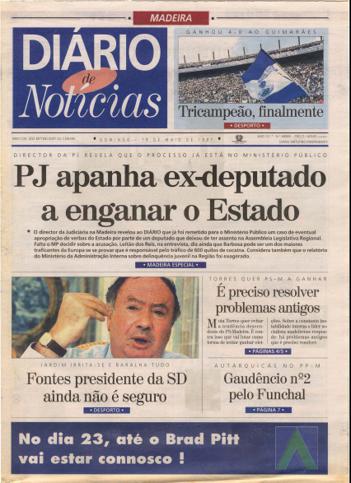 Edição do dia 18 Maio 1997 da pubicação Diário de Notícias