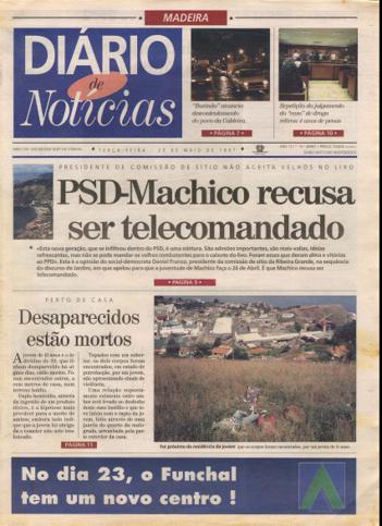 Edição do dia 20 Maio 1997 da pubicação Diário de Notícias