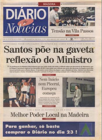 Edição do dia 21 Maio 1997 da pubicação Diário de Notícias