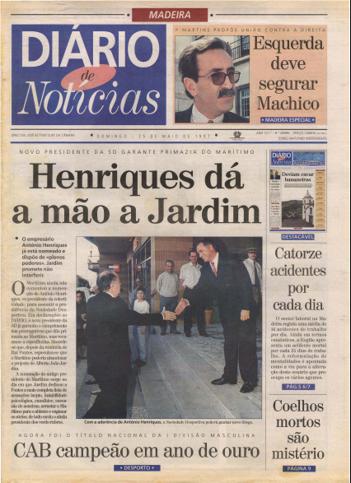 Edição do dia 25 Maio 1997 da pubicação Diário de Notícias