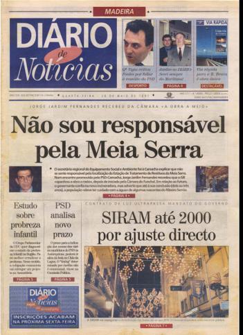 Edição do dia 28 Maio 1997 da pubicação Diário de Notícias