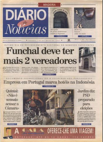 Edição do dia 31 Maio 1997 da pubicação Diário de Notícias