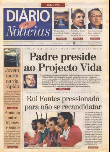 Edição do dia 12 Junho 1997 da pubicação Diário de Notícias