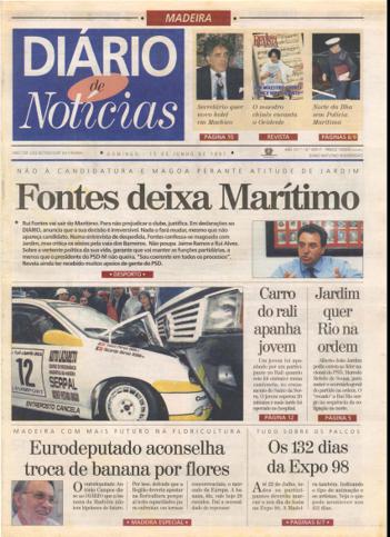 Edição do dia 15 Junho 1997 da pubicação Diário de Notícias