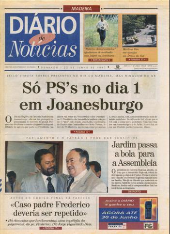 Edição do dia 22 Junho 1997 da pubicação Diário de Notícias