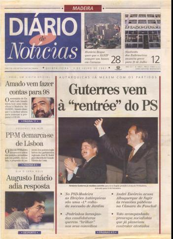 Edição do dia 3 Julho 1997 da pubicação Diário de Notícias