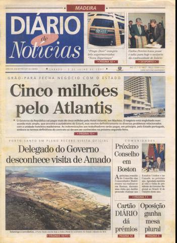 Edição do dia 5 Julho 1997 da pubicação Diário de Notícias