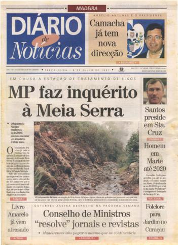 Edição do dia 8 Julho 1997 da pubicação Diário de Notícias