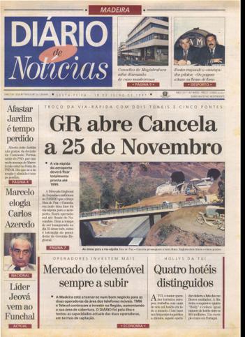 Edição do dia 18 Julho 1997 da pubicação Diário de Notícias