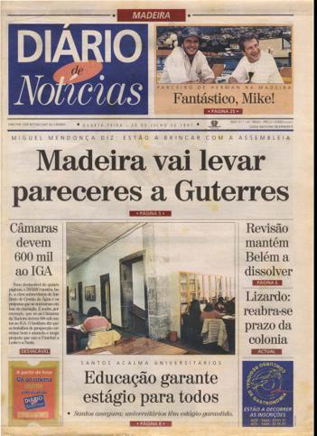 Edição do dia 30 Julho 1997 da pubicação Diário de Notícias