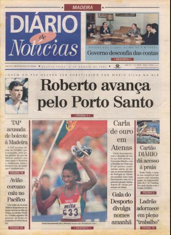 Edição do dia 6 Agosto 1997 da pubicação Diário de Notícias