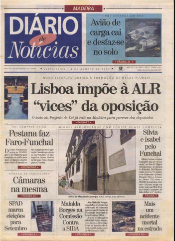 Edição do dia 8 Agosto 1997 da pubicação Diário de Notícias